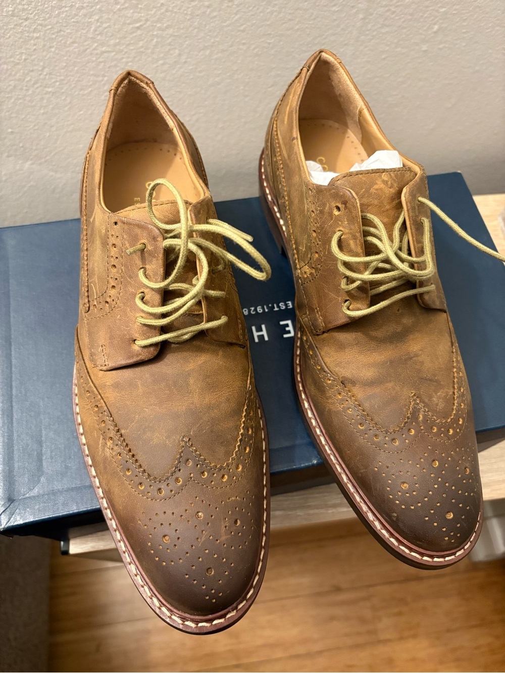 Men's Brown Leather Dress Shoes